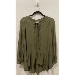 RO & DE Olive Green Boho Tunic
